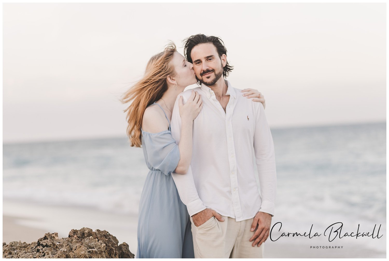 Engagement Session on Bathtub Beach in Stuart, FL