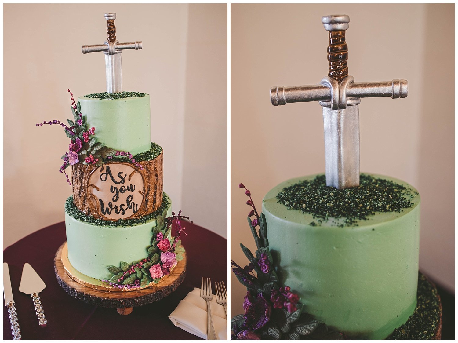 The Princess Bride Themed Wedding Cake