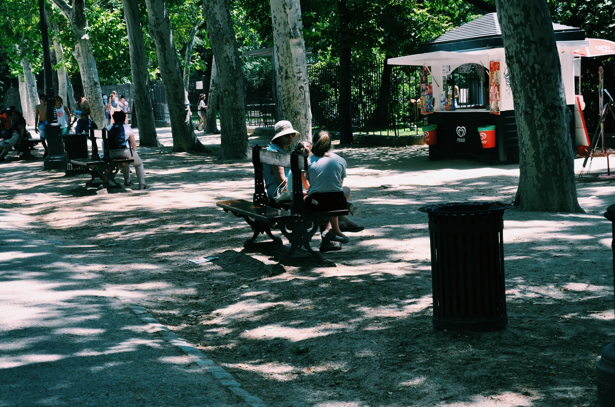 Inside the park at Retiro.