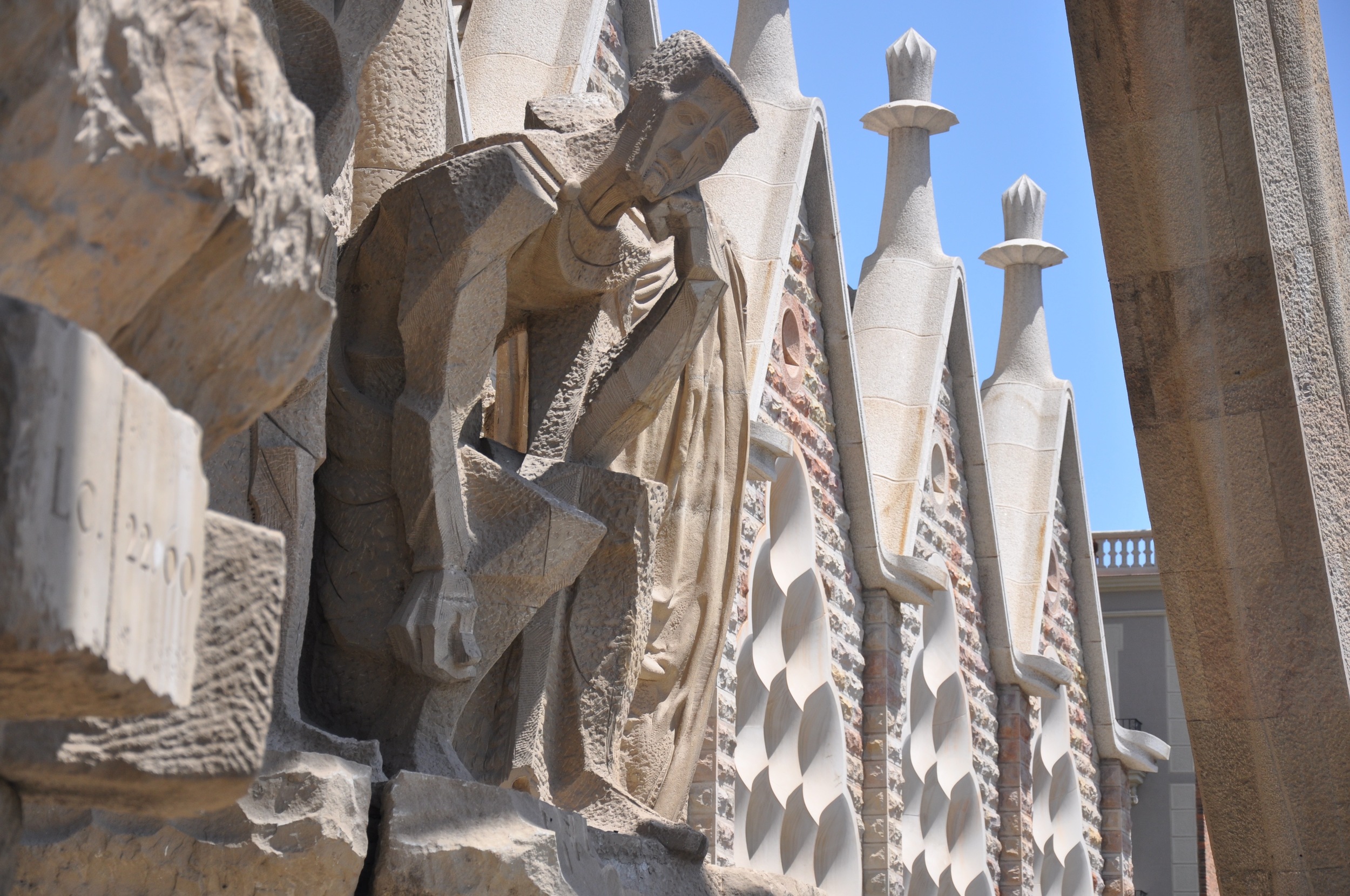 Sculpture outside the cathedral.