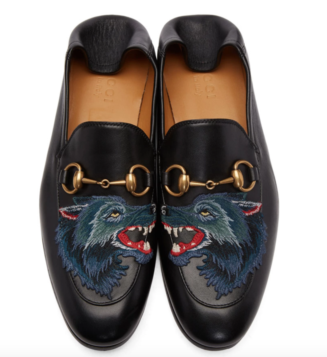 gucci loafers wolf