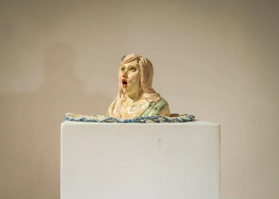 Schmutz Polymer clay, spray paint, acrylic, and aluminum foil, 6 x 6 x 3½", 2013 © Jessica Locklar