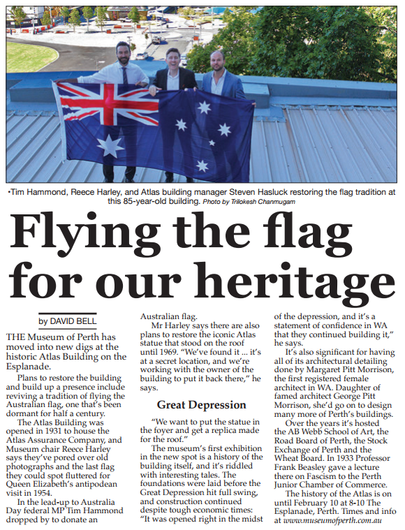 Original link :&nbsp;https://perthvoiceinteractive.com/2017/01/27/flying-the-flag-for-our-heritage/