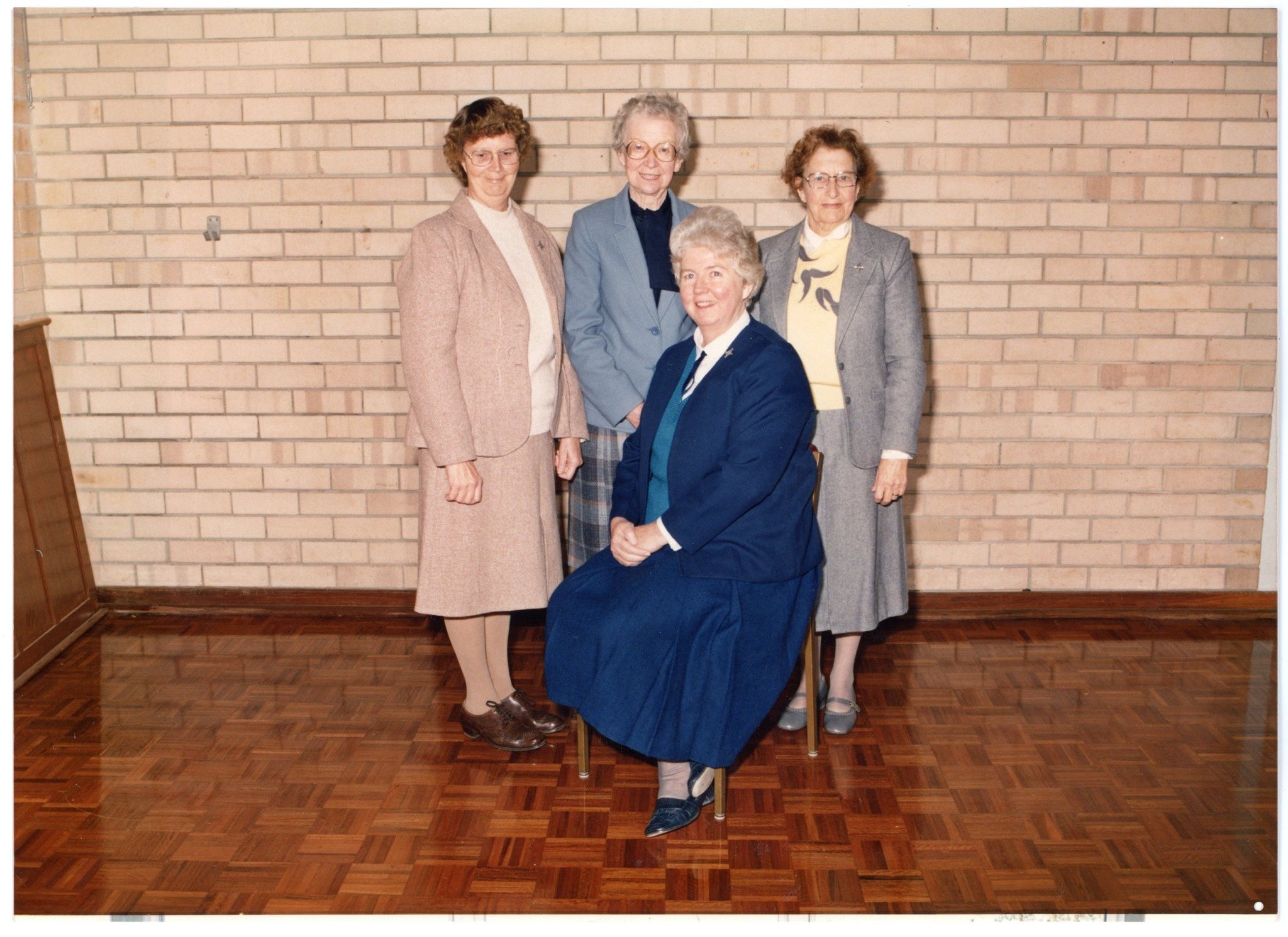  1985 - Staff Sisters of Newman College Junior School, Brigidine Campus Back: Brigid McClements, Jean Linklater, Gemma Hoban Front: Dorothea Hickey 