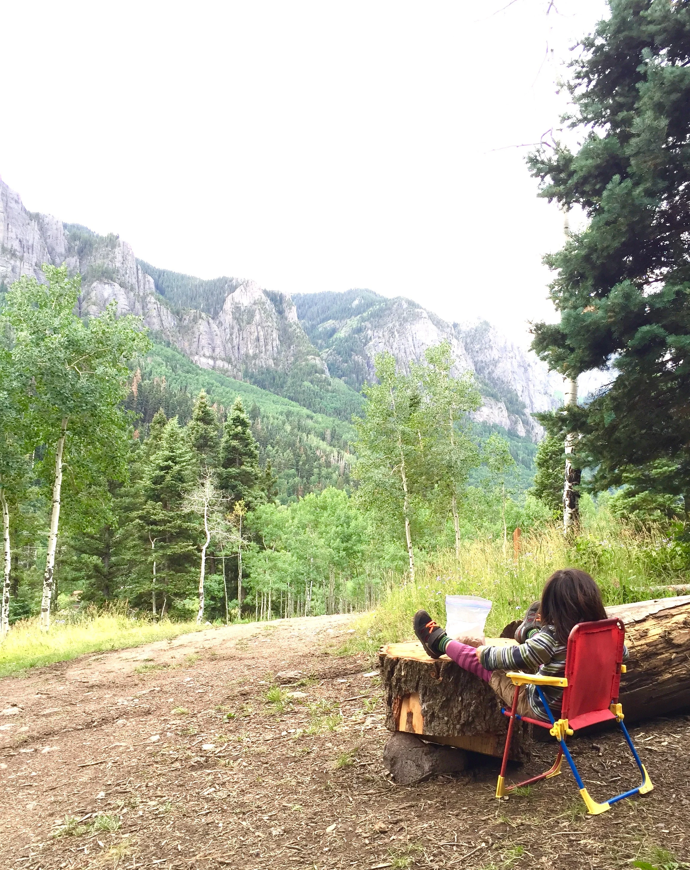 Just Kickin' It. Angel Creek Campgrounds, Ouray, Colorado July 2015