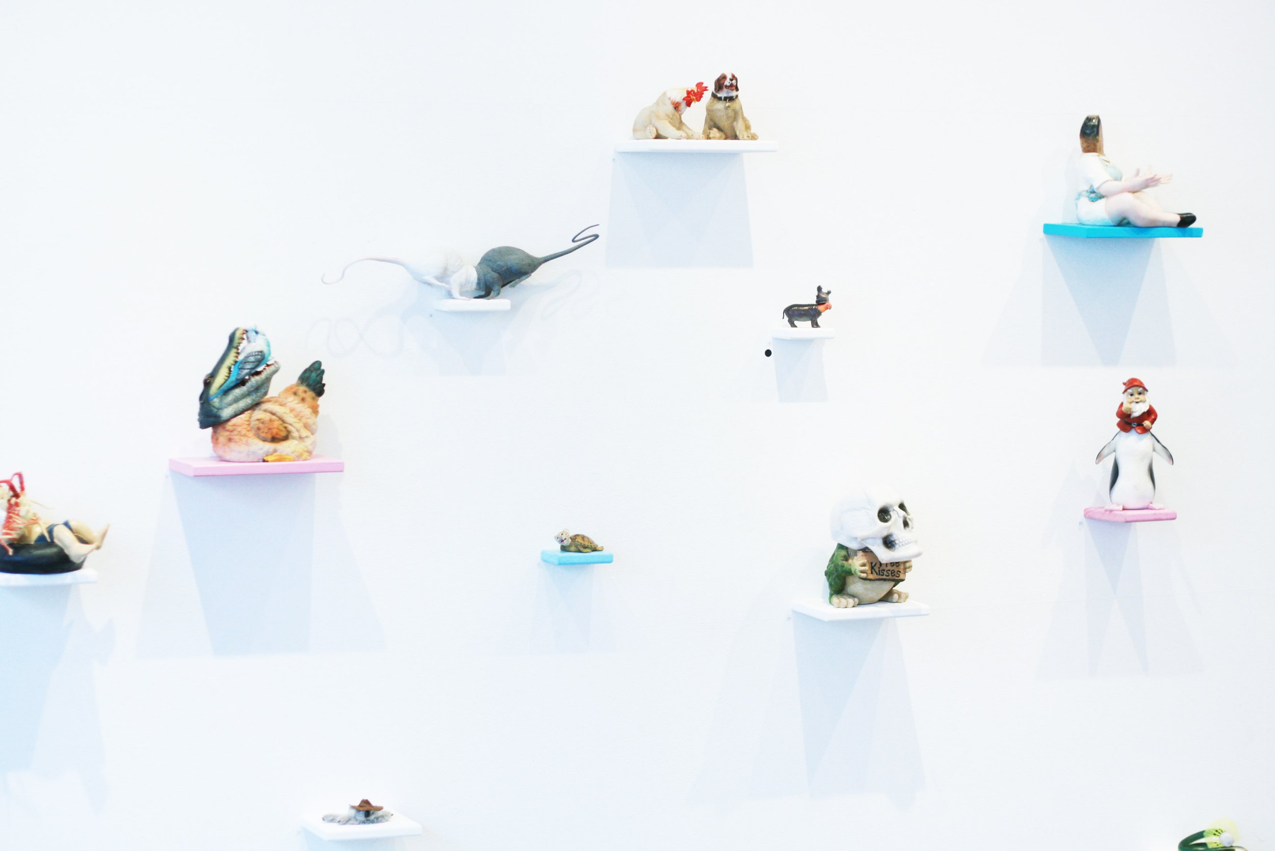 IN 2014 I ENTERED MY 'JEFF KOONS' ERA AND SPENT FAR TOO LONG COMBINING SCULPTURES FROM $2 SHOPS NATION WIDE, WITH VARYING SUCCESS.