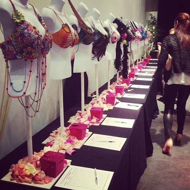 2013 bras from the BUST Breast Cancer event.