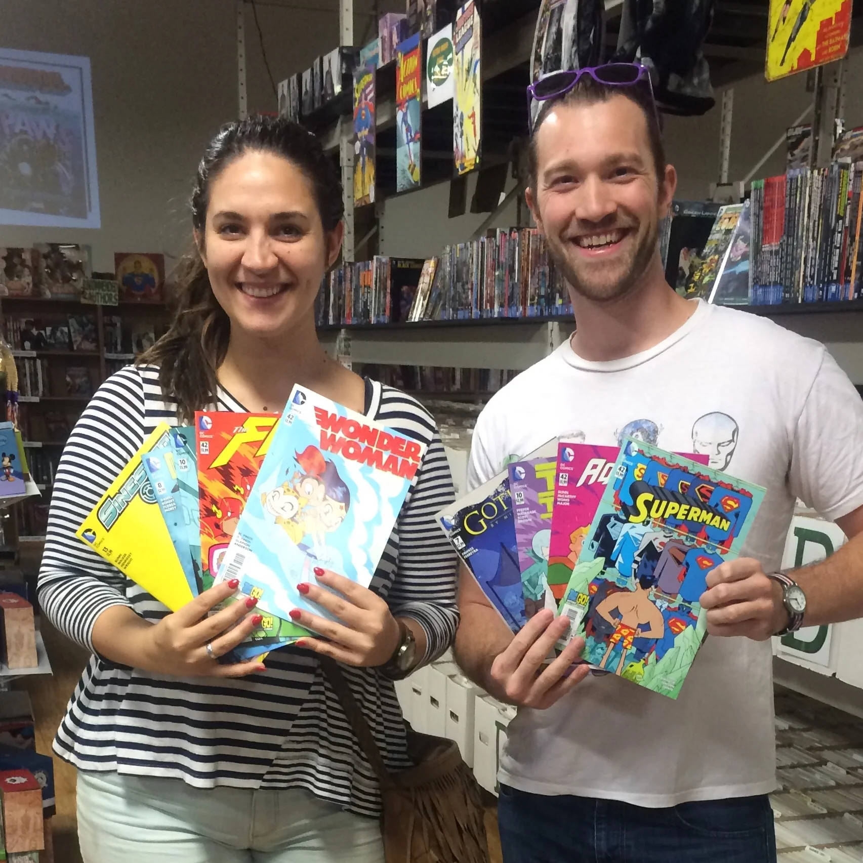 Emerald City Comic contest winners,?Grace and Chase aka Supes and Dubdub