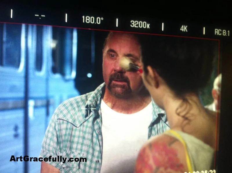 Makeup on Kane Hodder