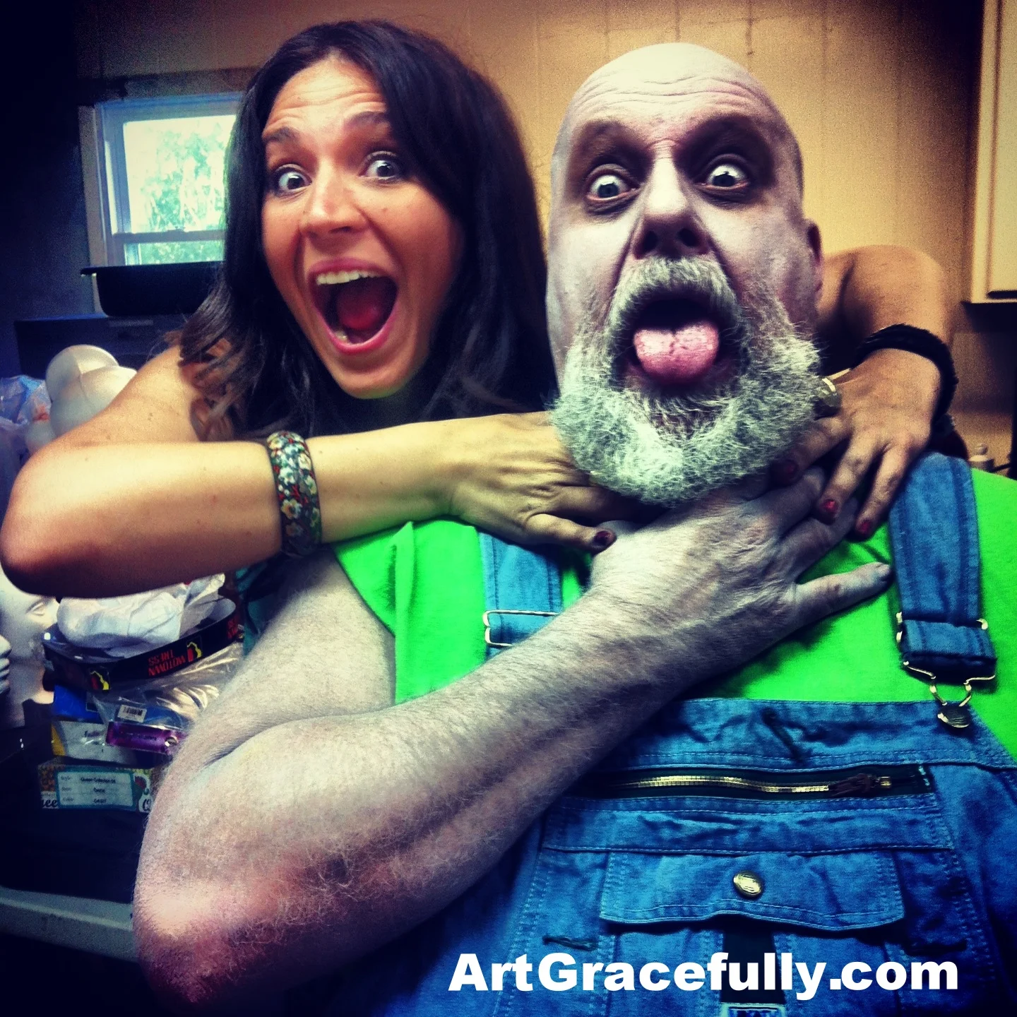 Makeup fun with R.A. Mahailoff