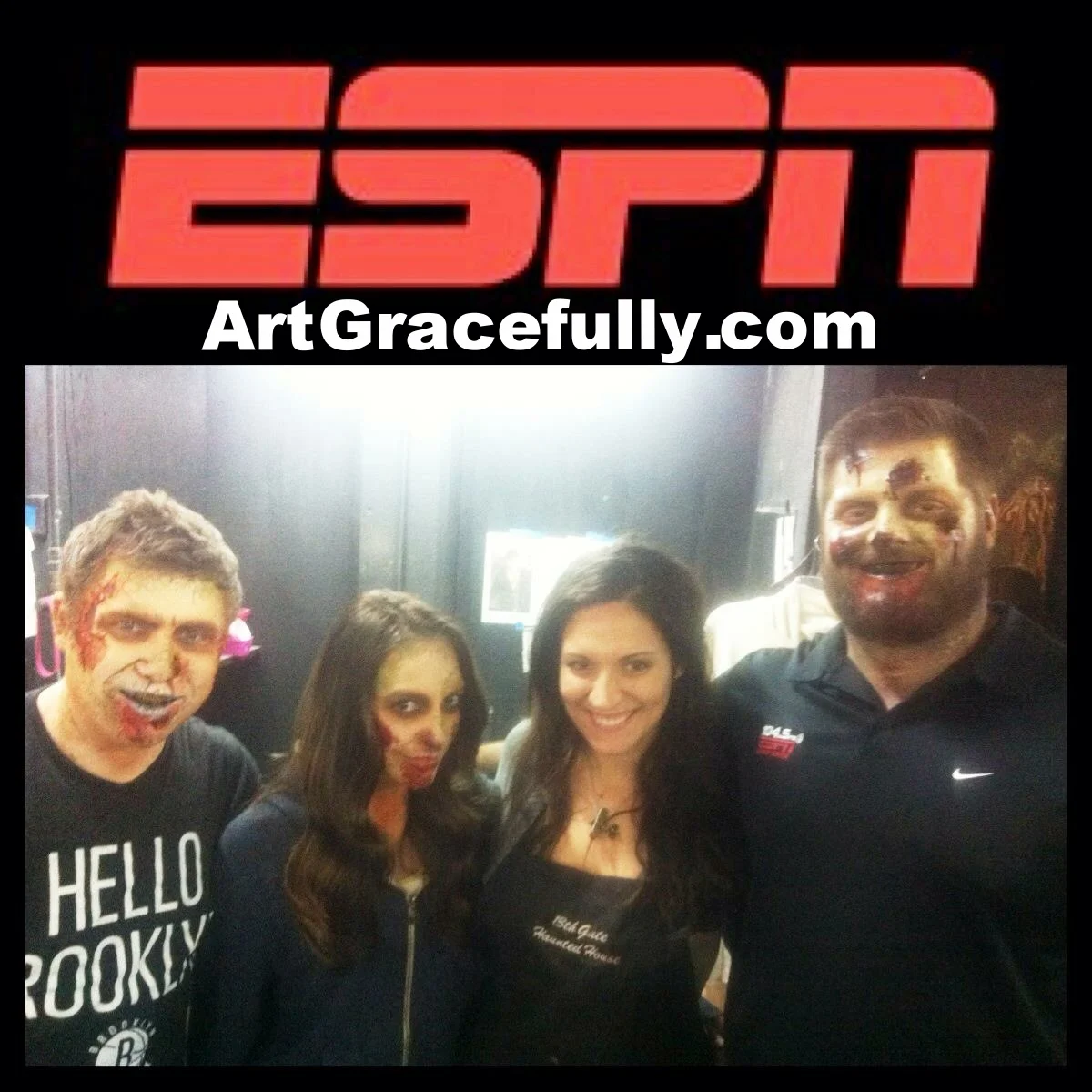 Makeup on the ESPN cast