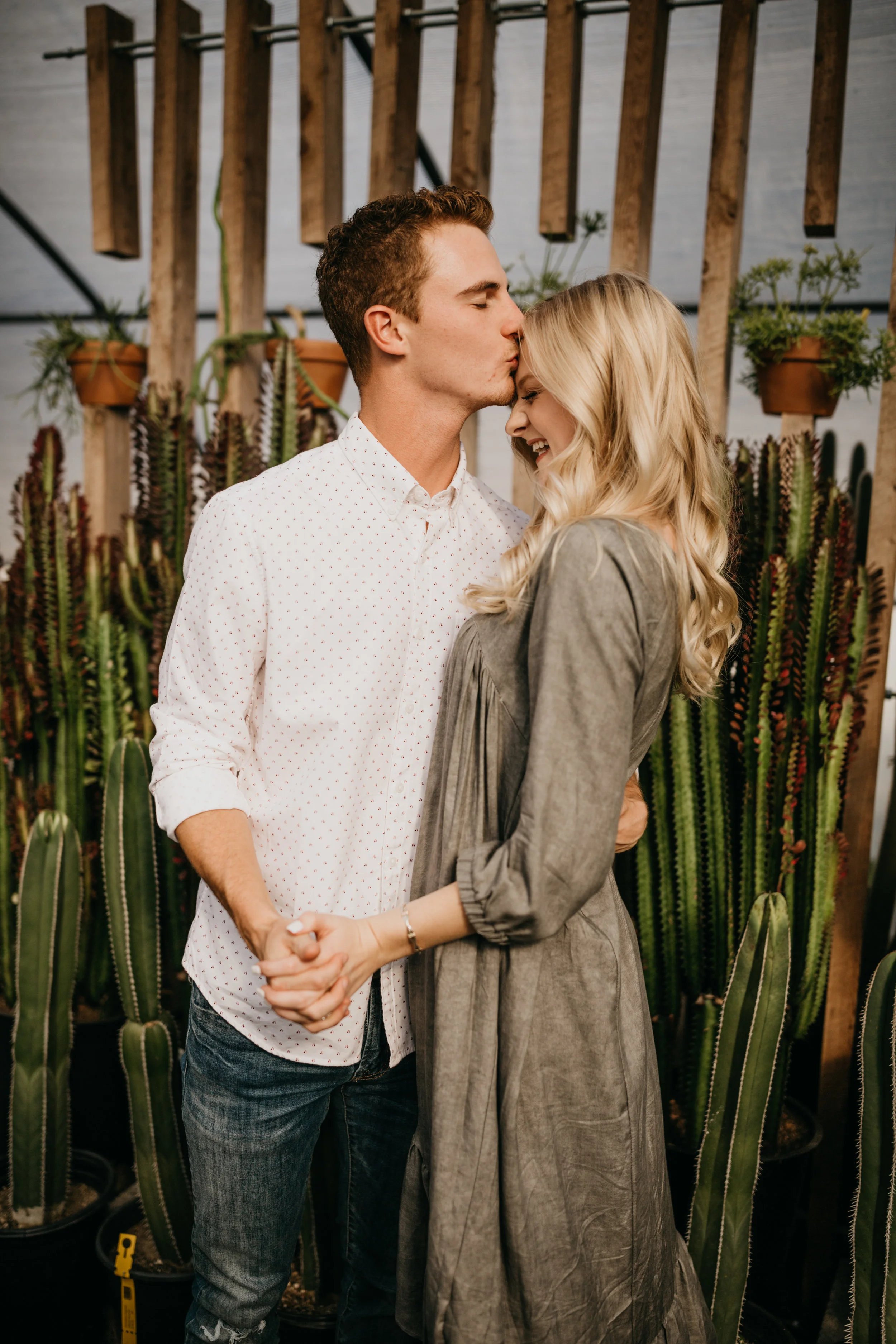 Sarah + Dustin // Cactus Greenhouse & Percy Warner Engagement Session