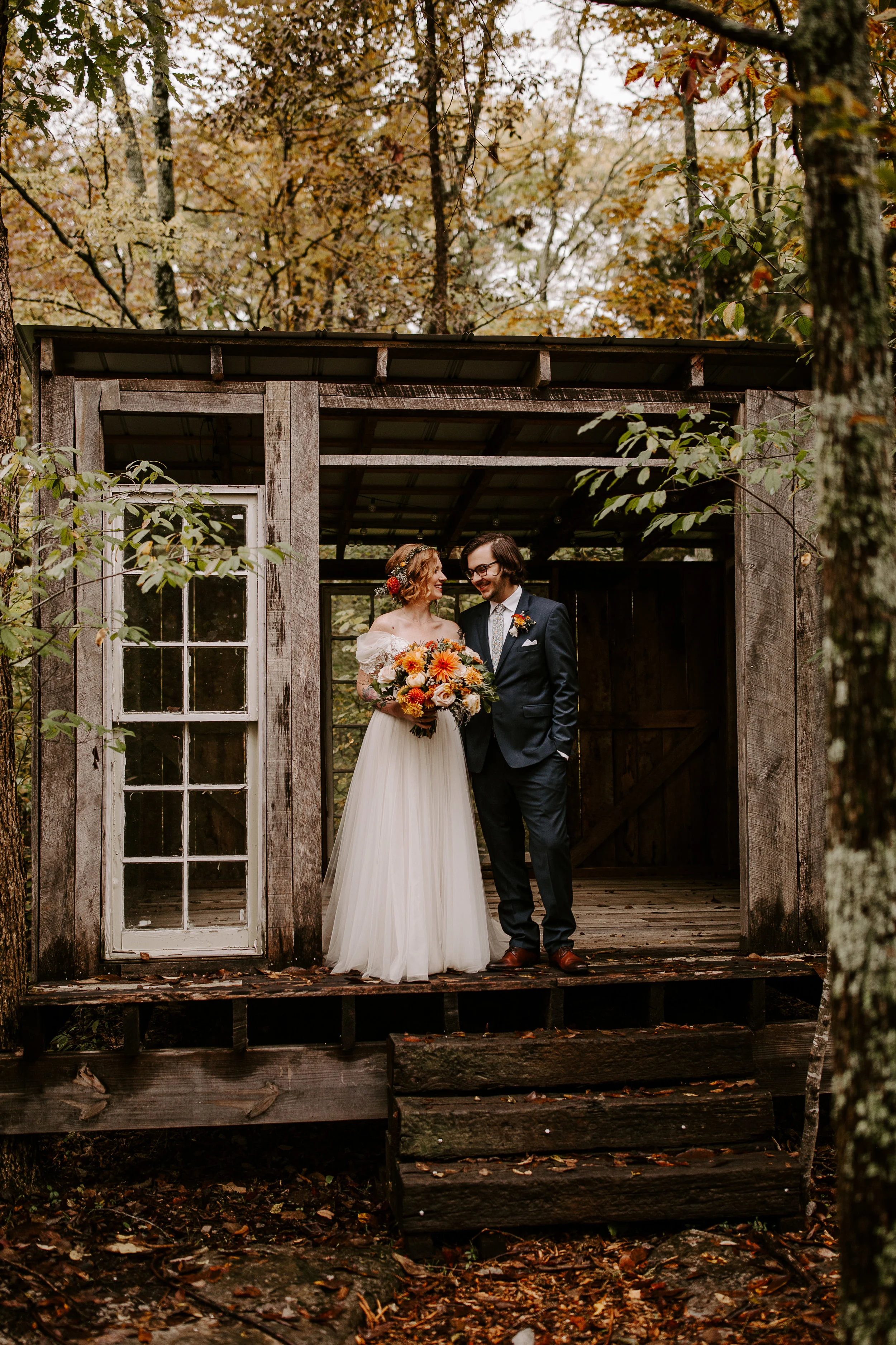 The Wren's Nest, Bohemian Fall Wedding // John + Kassie