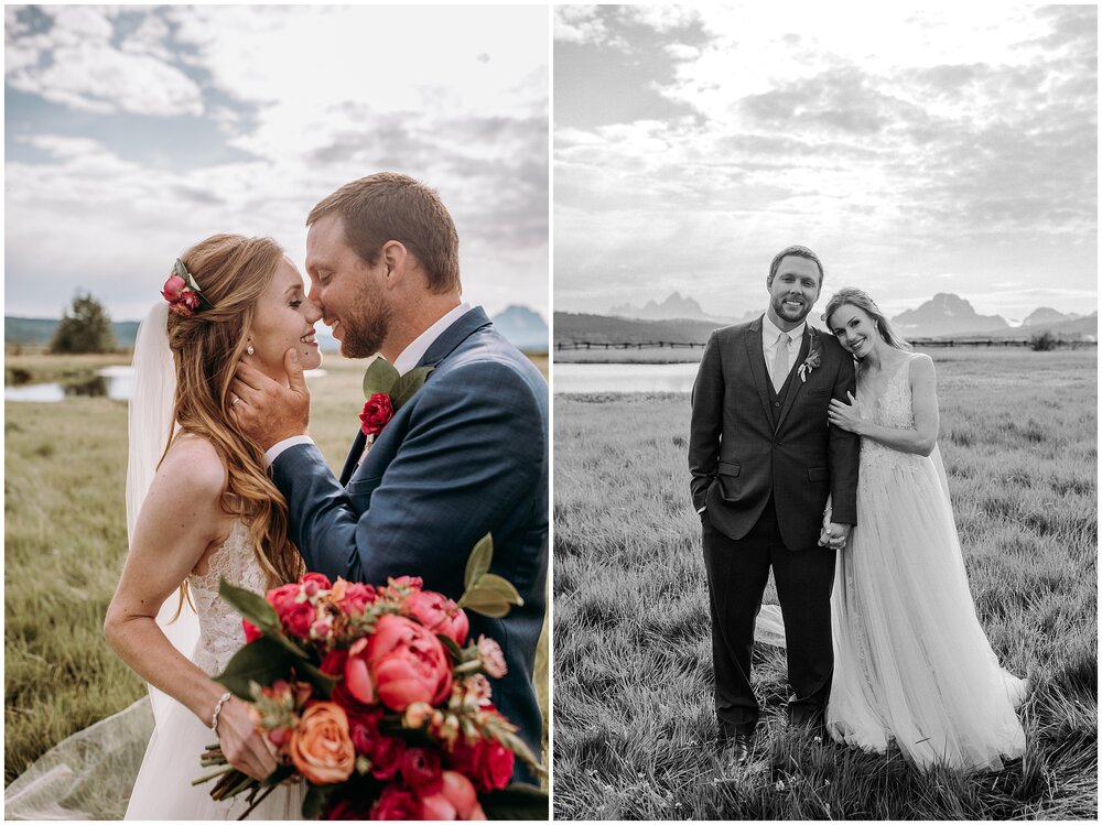  Diamond Cross Ranch Wedding in Jackson Hole, Wyoming. Grand Teton National Park Wedding Photographer. 