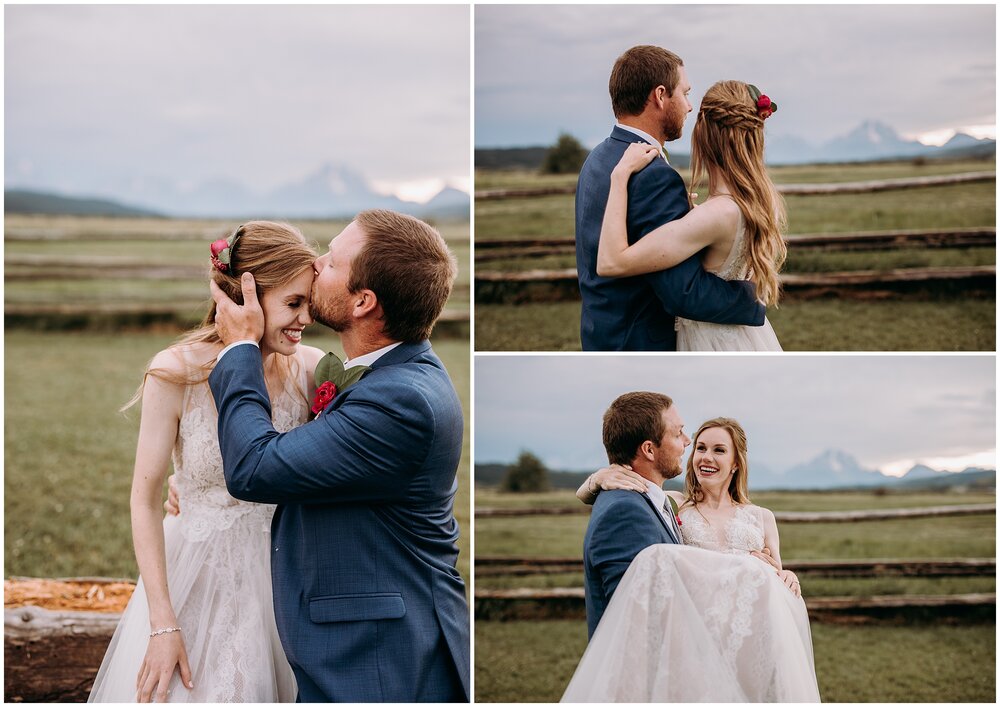  Diamond Cross Ranch Wedding in Jackson Hole, Wyoming. Grand Teton National Park Wedding Photographer. 