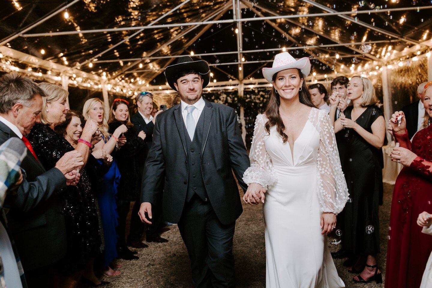 The perfect way to end 2023 🤩🤠

Venue: the bride&rsquo;s family&rsquo;s home 
Wedding Planning: @awgevents @emilysmeykal 
Photo: @caitlinstevaphotography
Video: @redrockweddingfilms 
Florals: @artsyfartsyflorals
Dress, Veil, &amp; Alterations: @whi