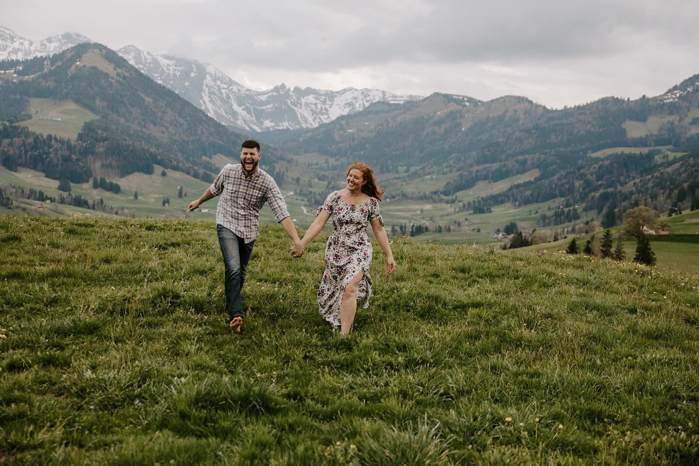 On this day a couple years ago, @o.shepy and @der_german_shepherd got engaged on a little hill in a goat pasture in Switzerland. Somehow we pulled off an international surprise even with my big mouth that can&rsquo;t keep a secret or lie convincingly