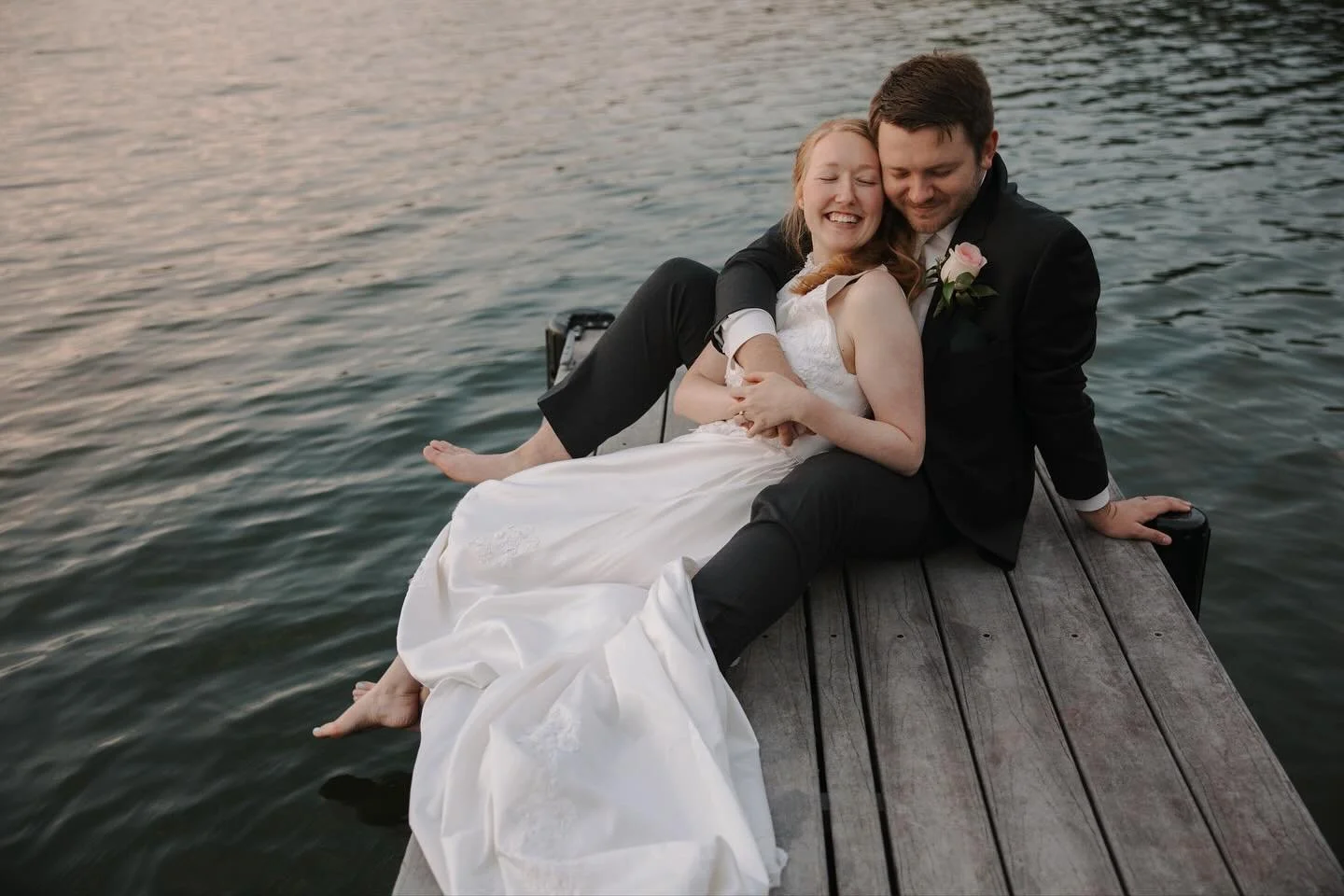 Just a lil sunset on the dock moment with Haley &amp; Tyler 🥰