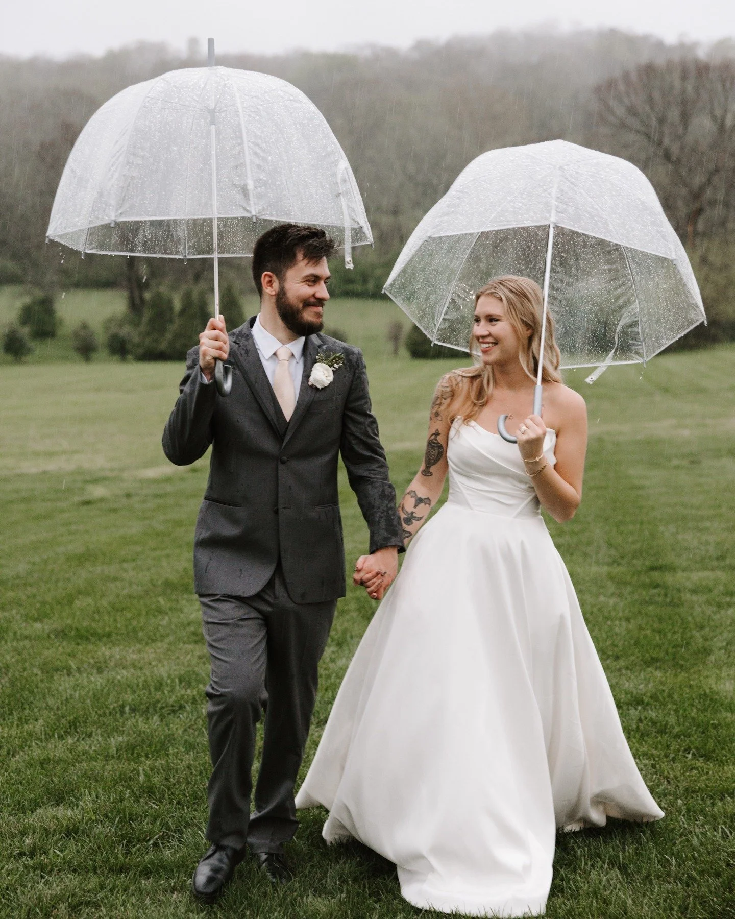 Even an extra rainy spring day sounds pretty nice right now 🌺😊 Good news is my 2027 books are open, so let's get to making your spring wedding dreams a reality!