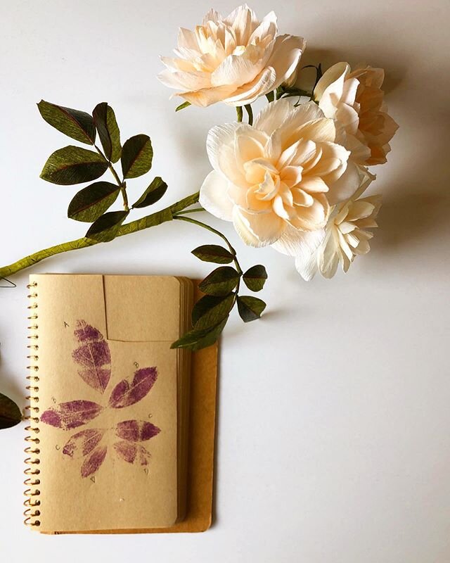 One thing we talk about in the June paper climbing rose tutorial is how to make quick templates using plant cuttings. With the vine project, we&rsquo;re working with so many elements of the rose that the tutorial has ended up being extra long and jus
