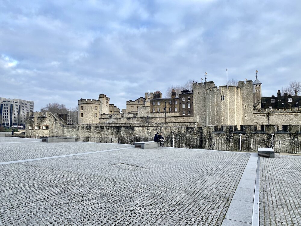 Tower of London how you’ve never seen it - completely deserted, save this lone couple.  