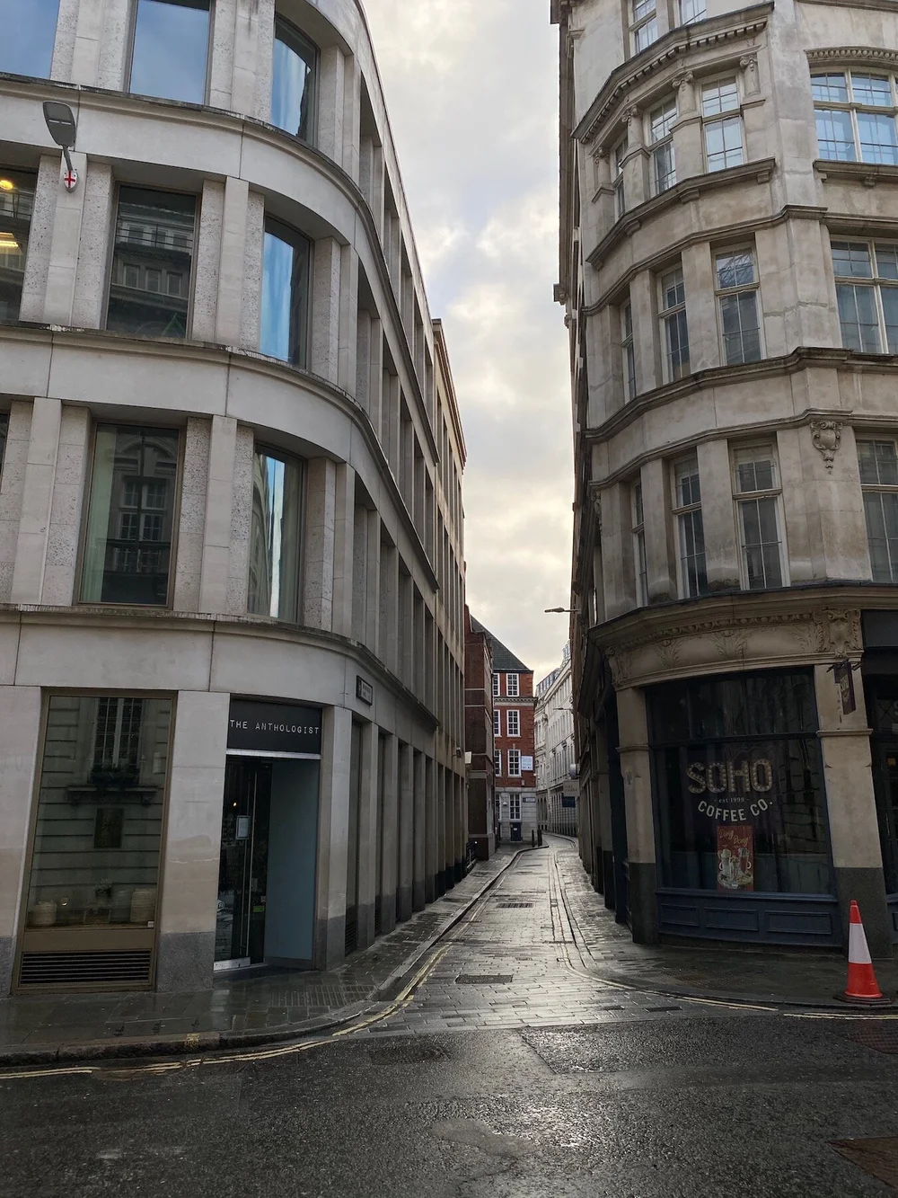  It felt even eerier wandering down these empty side streets. 