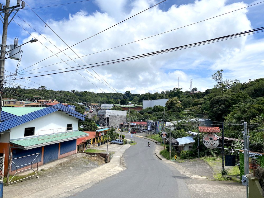  The view walking into Santa Elena proper. 