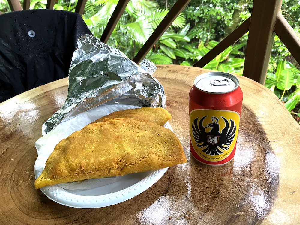  An empanada from the aforementioned soda and my first Costa Rican beer. 