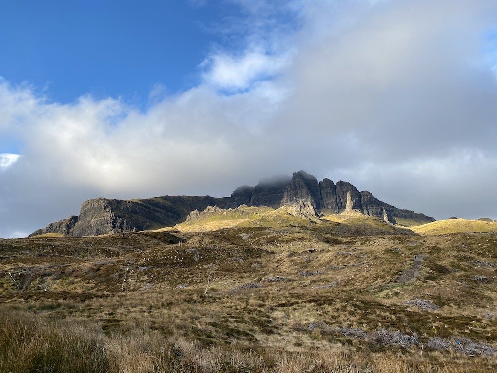  Trotternish Ridge viewed from further down the slope. 