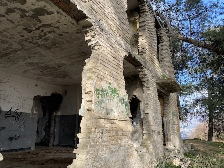  An abandoned military building from Albania’s communist days. 
