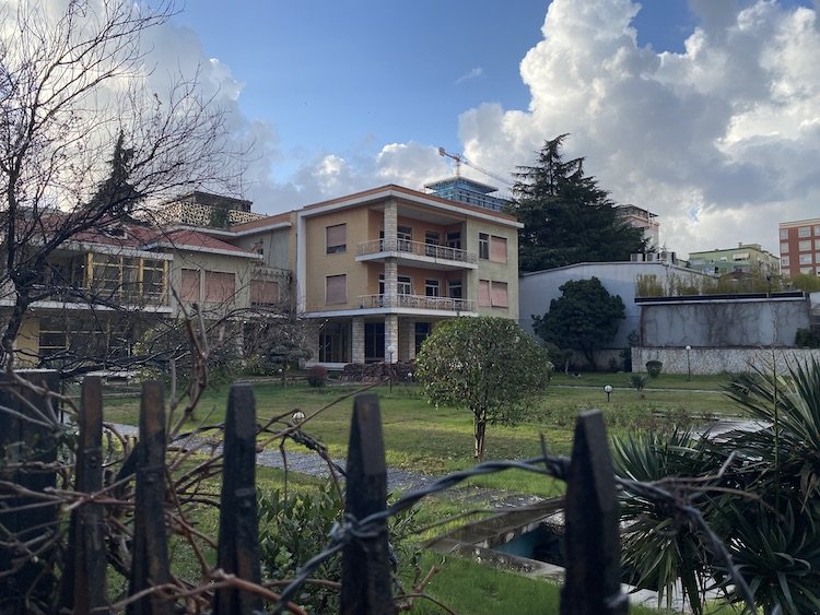  The abandoned villa of former communist dictator Enver Hoxha. 