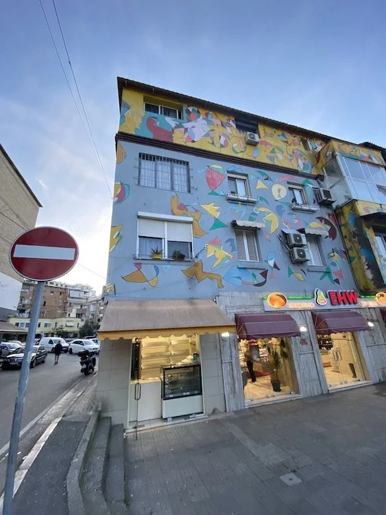  A colorful building in Blloku. 