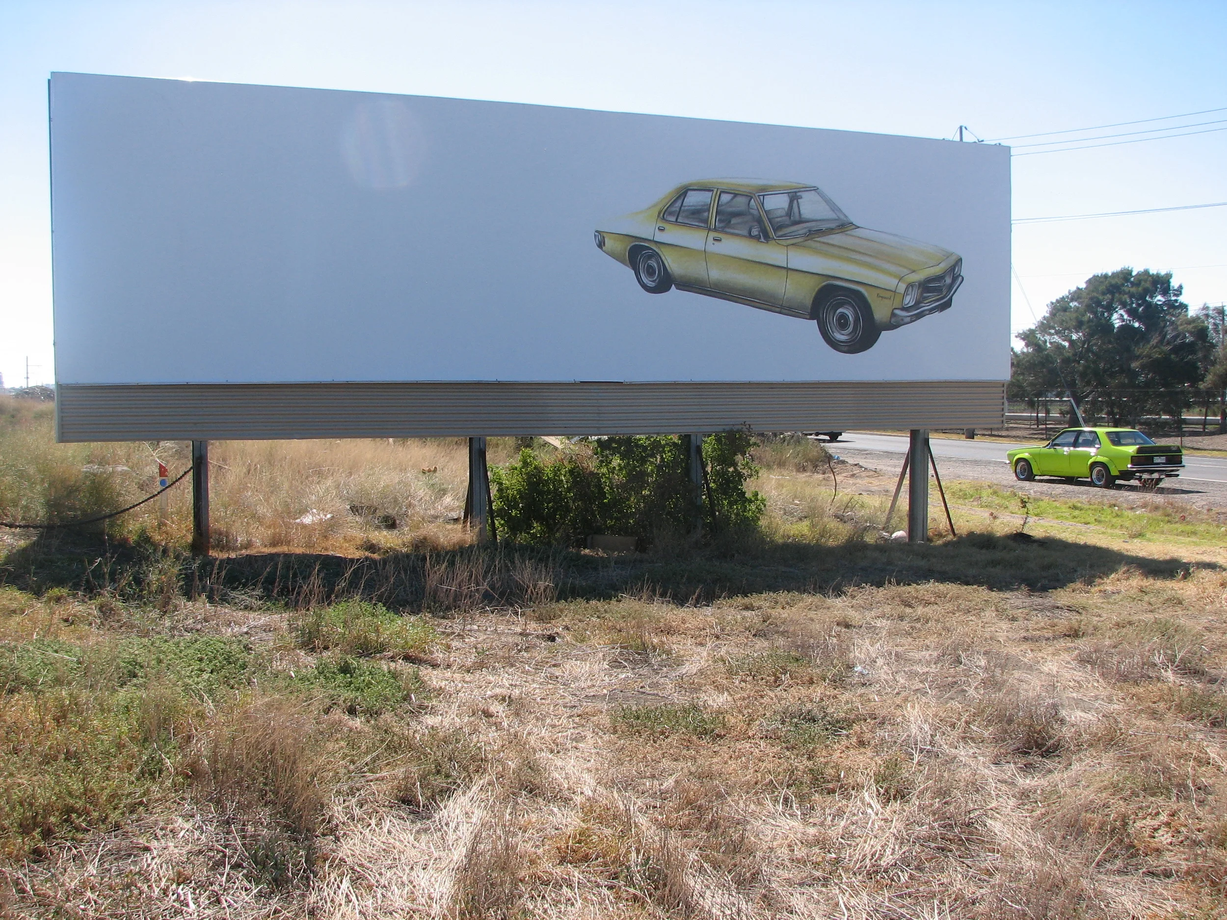  ' Sunset after sunrise before sunset ',&nbsp;Print on vinyl reproduced from drawing,&nbsp;3.35 x 12.66 m installed Altona, Melbourne Australia    