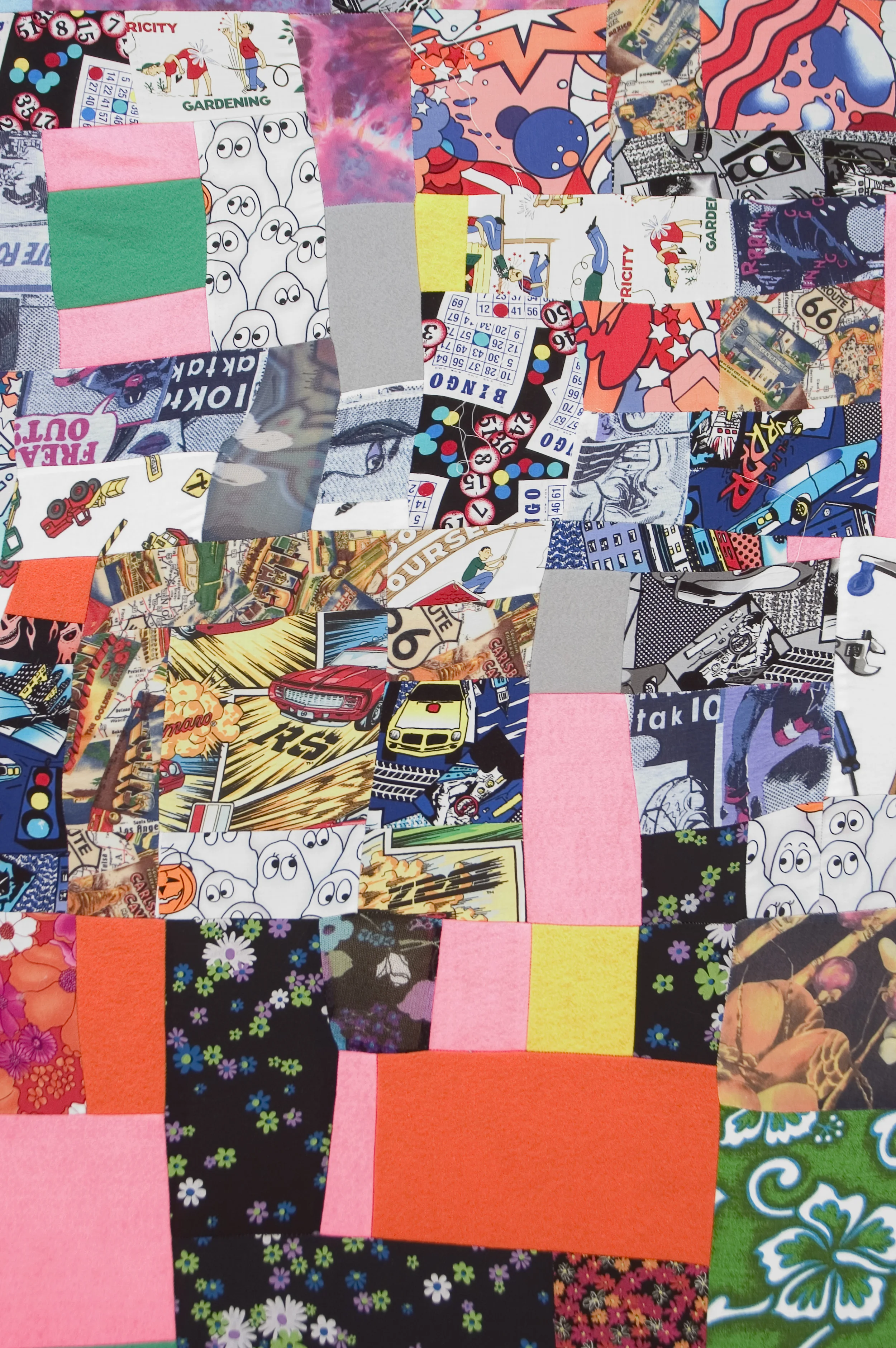  ' L.A.ndscape ' (detail),&nbsp;Sewn fabrics,&nbsp;3 x 1.5 m 