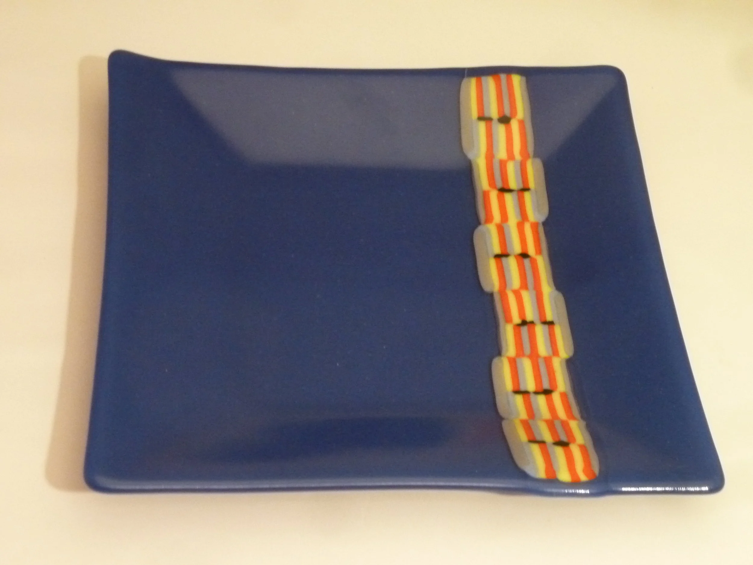 pattern bar square dish