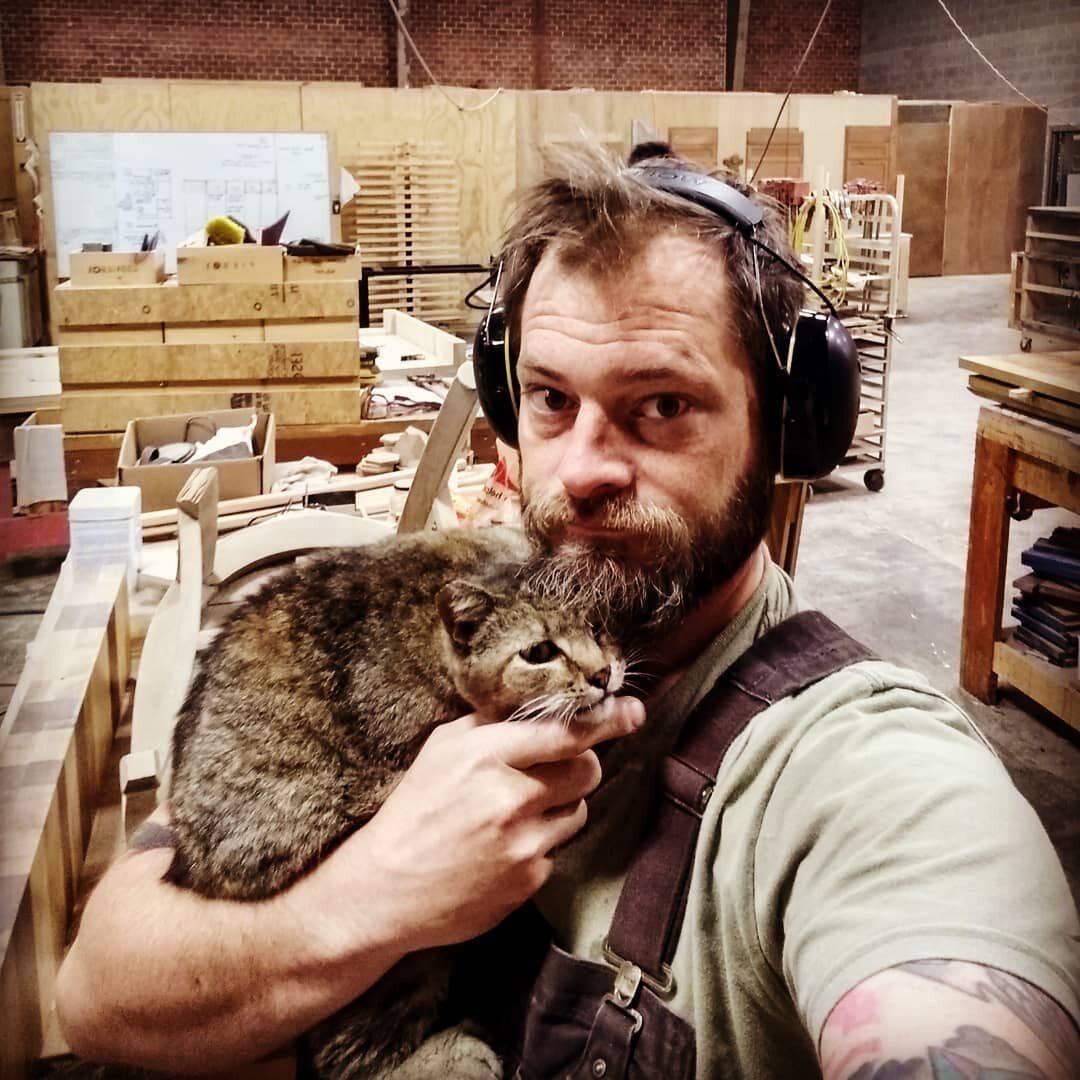 #shopcats always demanding attention when I'm busy. #workshop