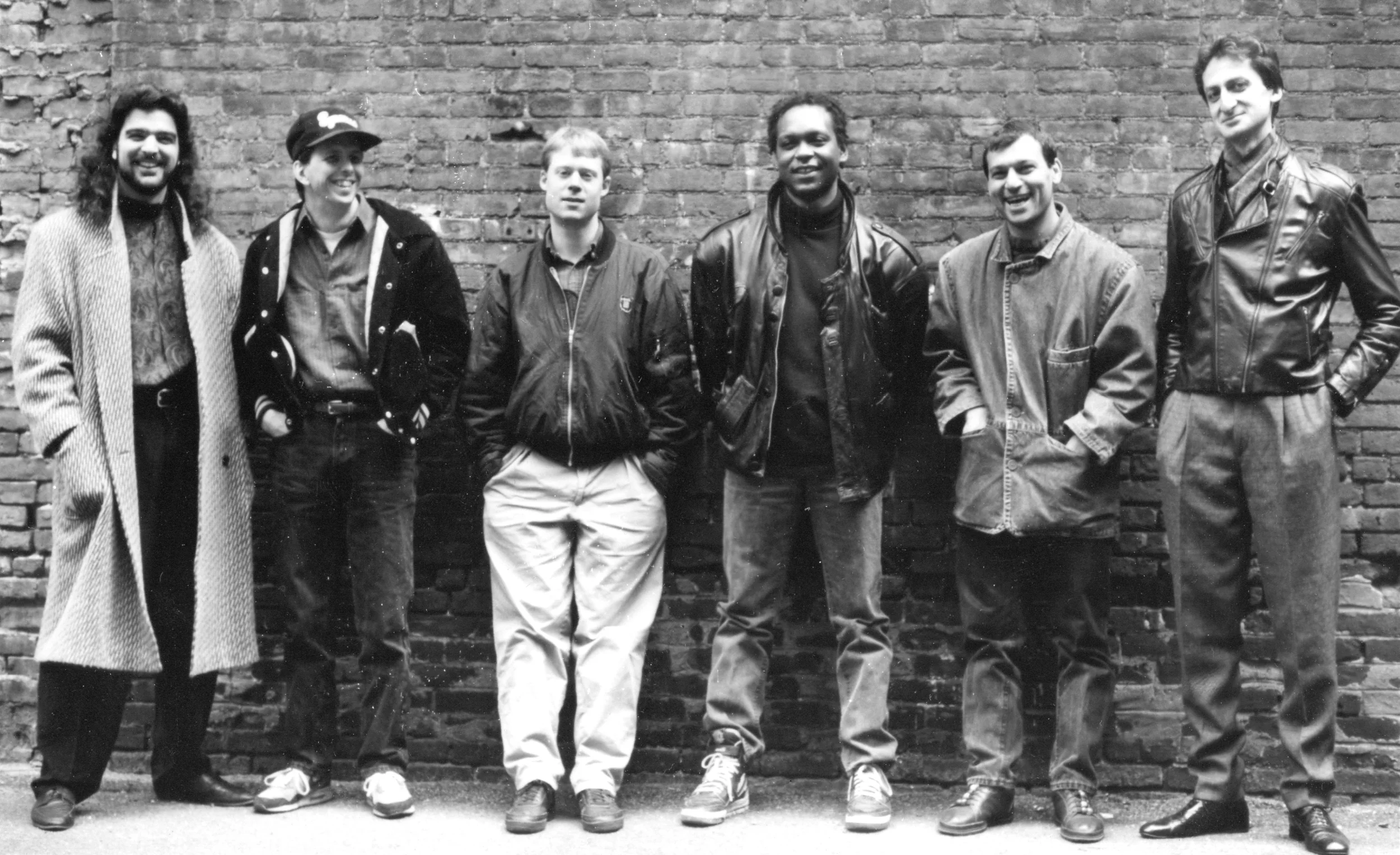 Armen Donelian Sextet ( The Wayfarer CD) with (l-r) Barry Danielian, Dick Oatts, Bill Stewart, Anthoy Cox, Arto Tunçboyaciyan and Armen Donelian (1990)