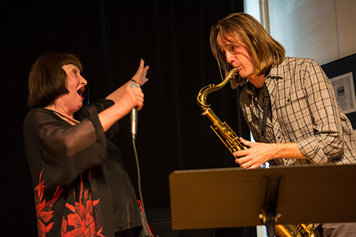 Sheila Jordan performing with Marc