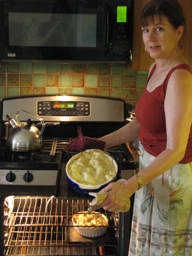Rose Caldwell preparing lunch