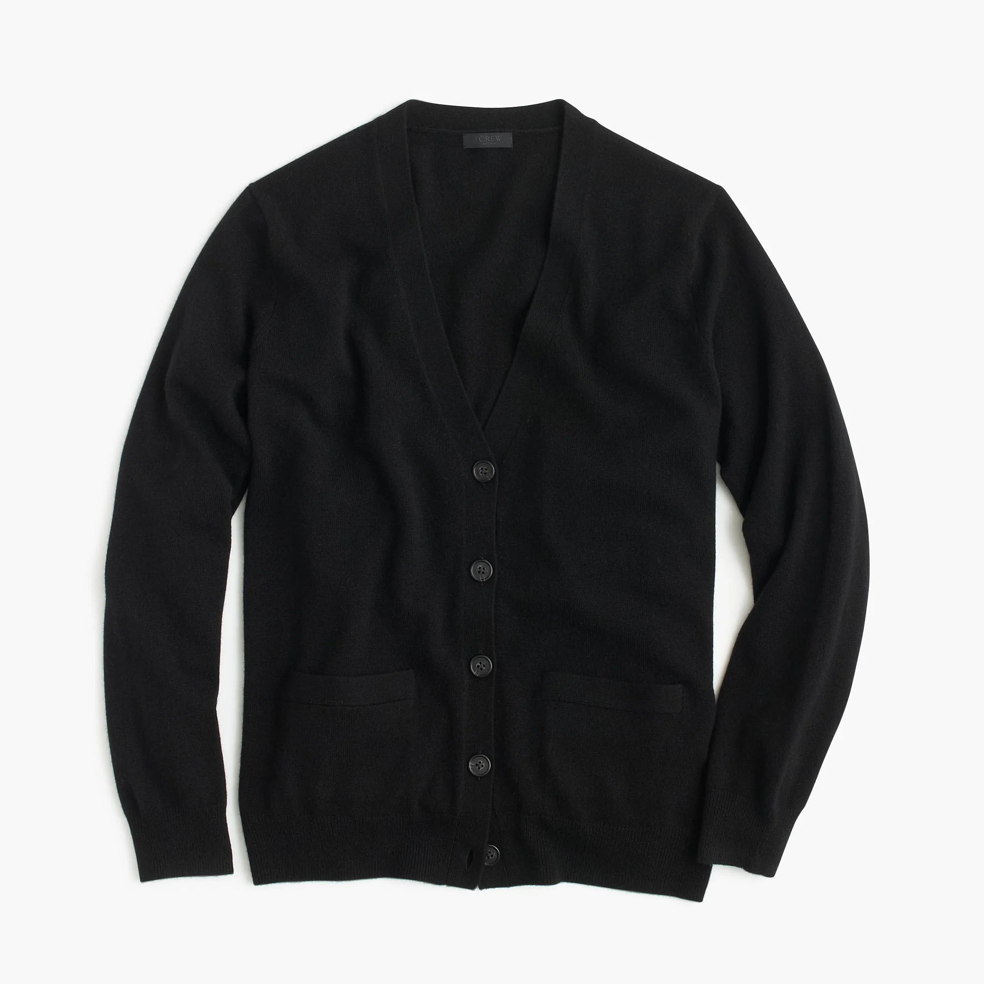 I adore this J.Crew cashmere cardigan . It goes with everything and is the perfect weight to carry me through fall, winter and spring.