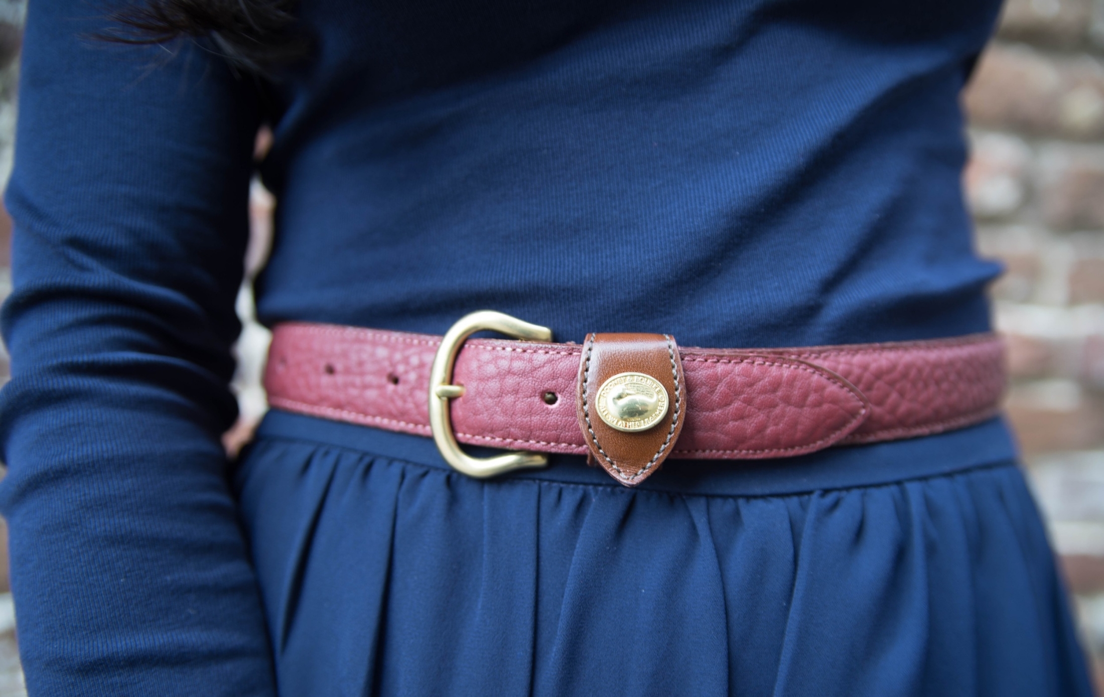 2 Charleston South Carolina J Crew Frog Necklace J Crew Long Sleeve T J Crew Blue Midi Skirt Chanel Ballet Flats.jpeg