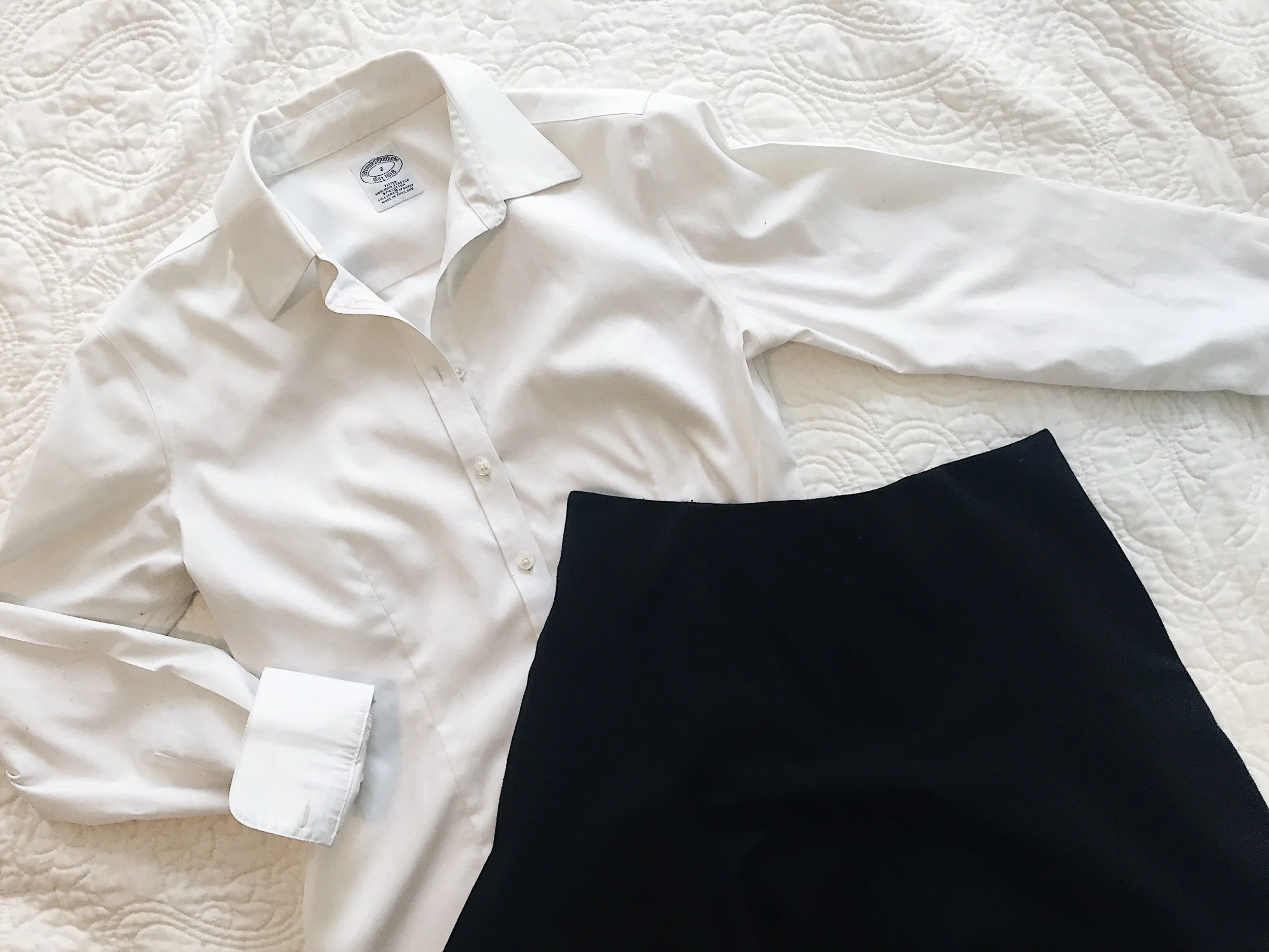Brooks_brothers_white_shirt_LOFT_Black_skirt_capsule_wardrobe_uniform.jpeg