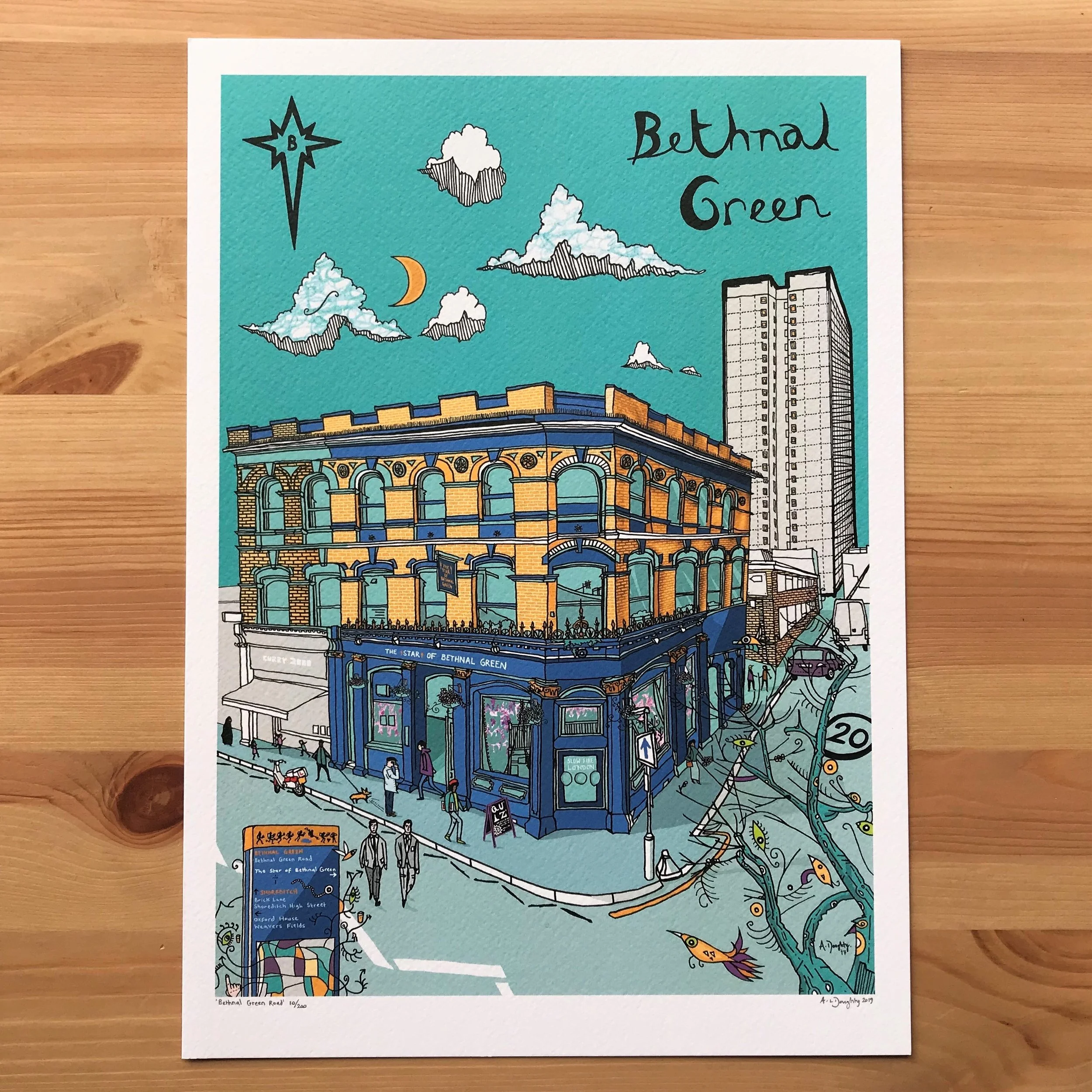 Bethnal Green Road, London- Art Print