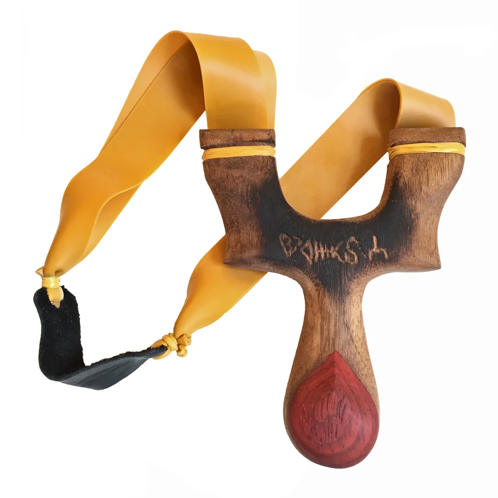 PIG FARM INK "AgroPelter" Hand Made Maple Slingshot
