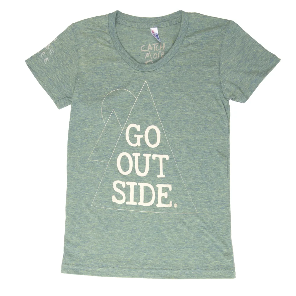 PIG FARM INK Go Outside T Shirt for Women