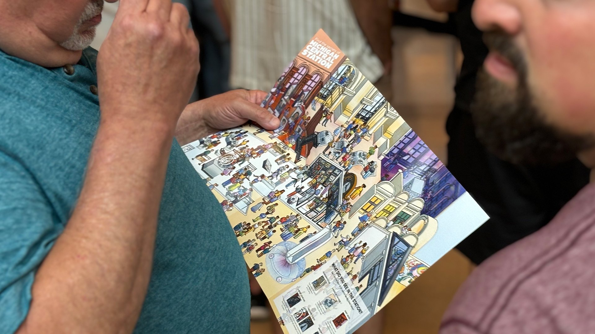 A hand-drawn scavenger hunt gave kids’ a “Where’s Waldo” style tour of all of the exhibits.