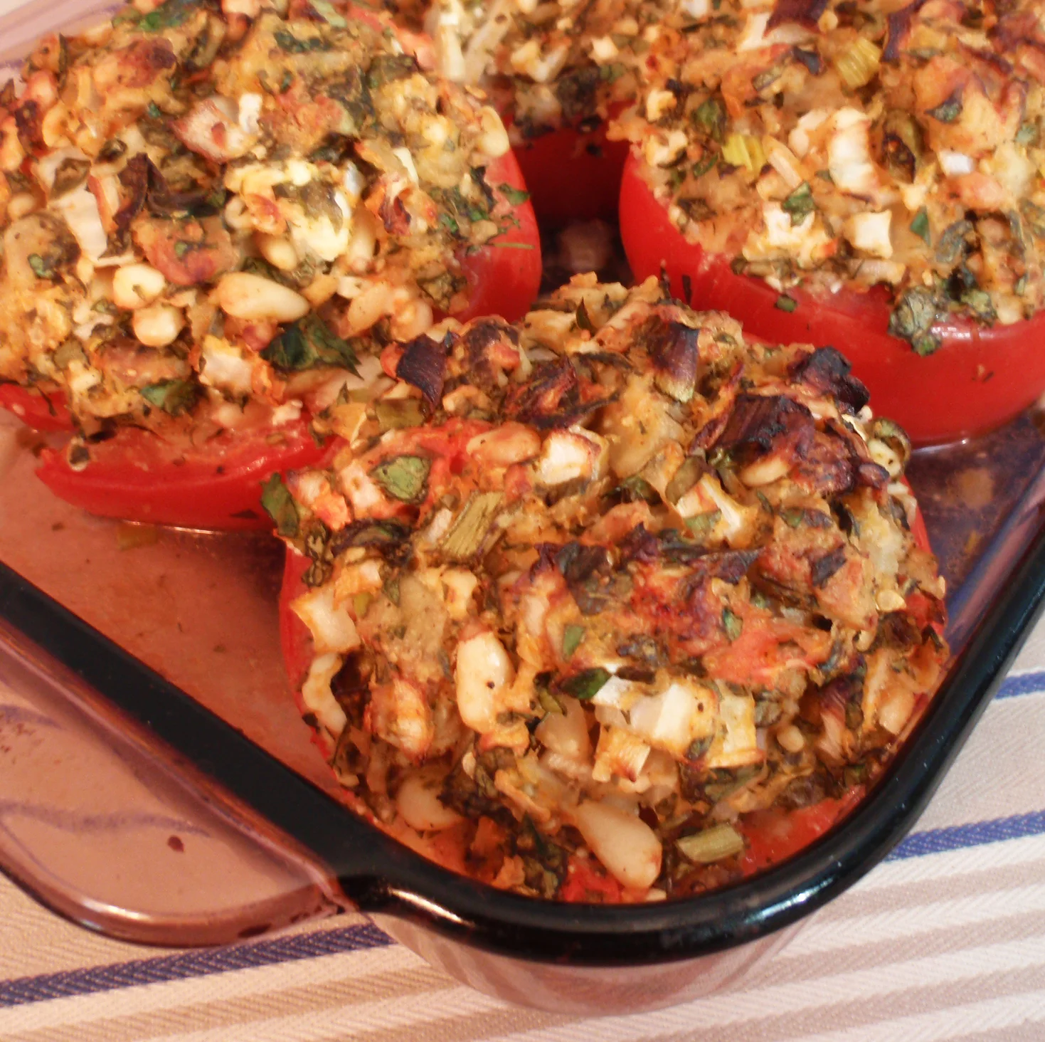 Greek Stuffed Tomatoes
