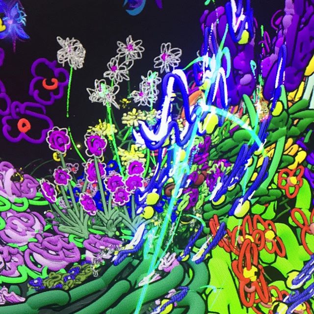 VR Flowers - this collaborative Garden was created by community members who visit @betterworldmuseum and online inside of TiltBrush.
