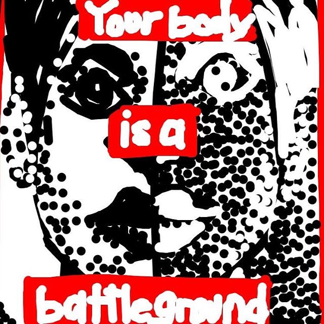Untitled (Your Body is a Battlefield), Barbara Kruger, 1989 at @TheBroad -- Learn more: http://broadartfoundation.org/artist_43.html #museumdraw #museumdrawLA #thebroad #barbarakruger