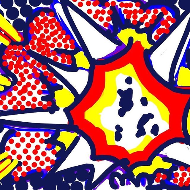 Explosion, Roy Lichtenstein, 1965-6 at @Tate -- Learn more: http://www.tate.org.uk/art/artworks/lichtenstein-explosion-p01796 #museumdraw